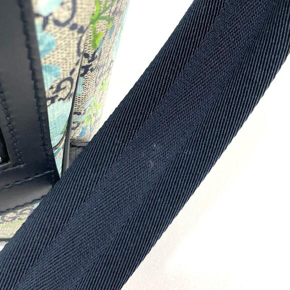 Gucci GG Blooms Backpack Daypack Beige Blue - Picture 12 of 15